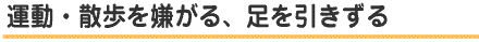 足を引きずる