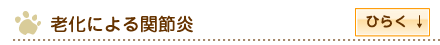 老化による関節炎